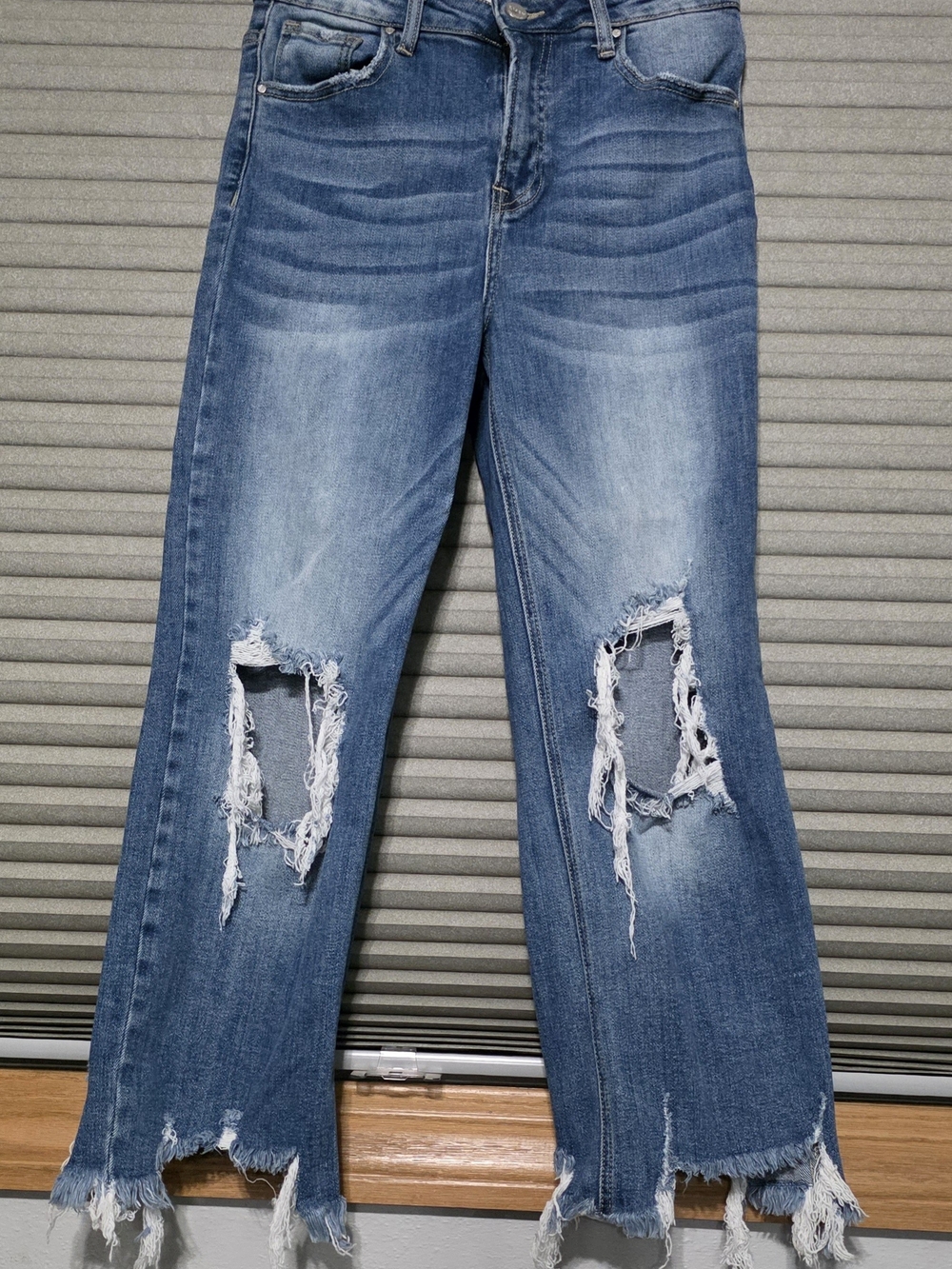 RISEN JEANS Classic Distressed Blue Women’s Jeans